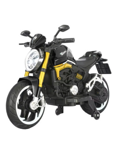 MH-666/Negru,Motocicleta cu acumulator, 1 motor, 12V, 4A, Negru