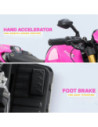 MH-666/Roz,Motocicleta cu acumulator, 1 motor, 12V, 4A, Roz