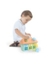 ROB-5297,Jucarie bebelusi, Sortator tip Casuta, cu forme si chei, Pastel - Dolu