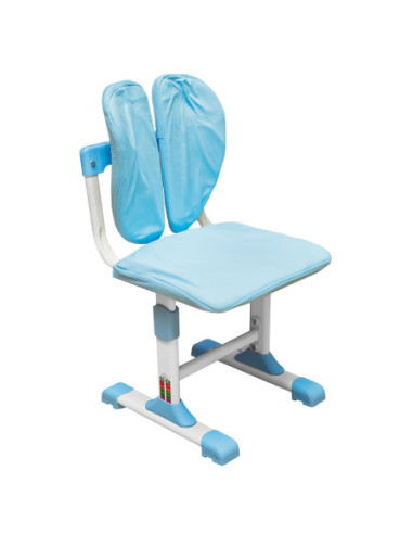 C06/Albastru,Birou + scaunel, reglabil, lemn + metal + plastic, Albastru