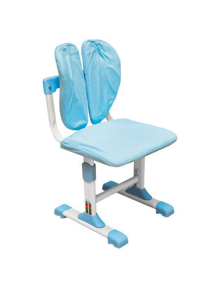 C06/Albastru,Birou + scaunel, reglabil, lemn + metal + plastic, Albastru