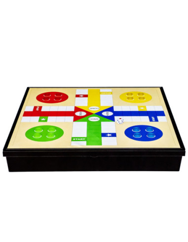 ROB-53289,Joc 4 in 1: Sah, Dame, Ludo, Serpi si scari, magnetic