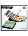 ROB-53289,Joc 4 in 1: Sah, Dame, Ludo, Serpi si scari, magnetic