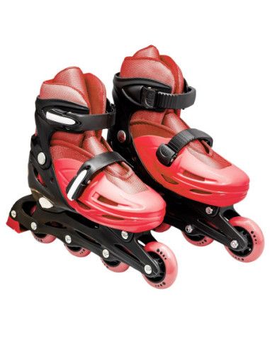 ROB-128-1D-M/Rosu,Role pentru copii, roti PVC, M (34-37), Rosu
