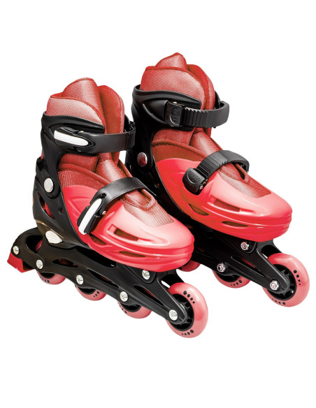 ROB-128-1D-M/Rosu,Role pentru copii, roti PVC, M (34-37), Rosu