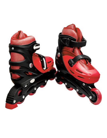 ROB-128-1D-M/Rosu,Role pentru copii, roti PVC, M (34-37), Rosu