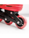 ROB-128-1D-M/Rosu,Role pentru copii, roti PVC, M (34-37), Rosu