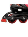 ROB-128-1D-M/Rosu,Role pentru copii, roti PVC, M (34-37), Rosu