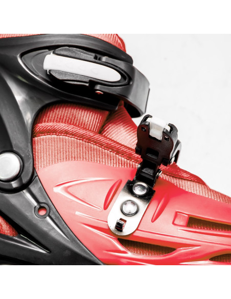 ROB-128-1D-M/Rosu,Role pentru copii, roti PVC, M (34-37), Rosu
