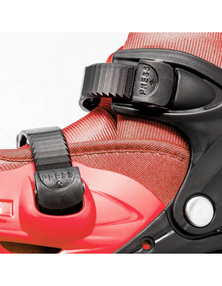 ROB-128-1D-M/Rosu,Role pentru copii, roti PVC, M (34-37), Rosu