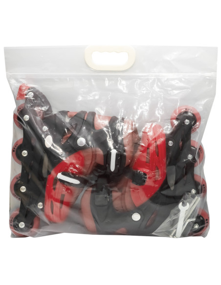 ROB-128-1D-M/Rosu,Role pentru copii, roti PVC, M (34-37), Rosu