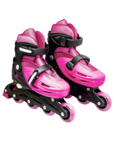 ROB-128-1D-M/Roz,Role pentru copii, roti PVC, M (34-37) 2