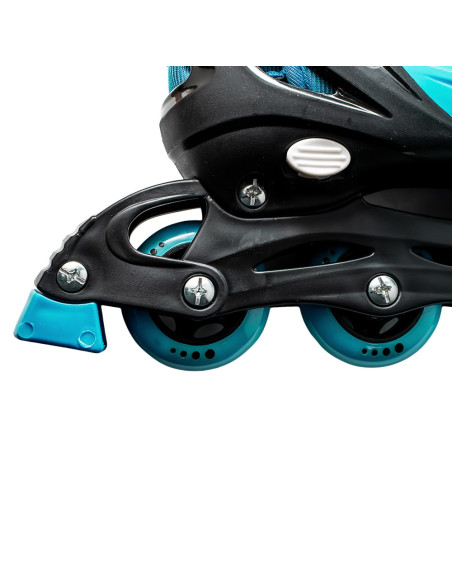 ROB-128-1D-S/Turcoaz,Role pentru copii, roti PVC, S (30-33)