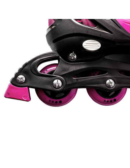 ROB-128-1D-S/Roz,Role pentru copii, roti PVC, S (30-33)
