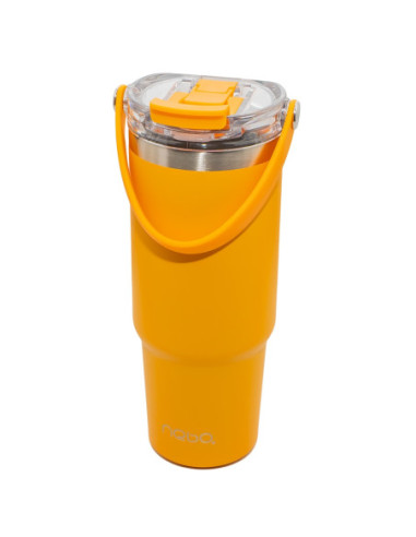 ROB-16883/Portocaliu,Termos cu capac transparent, 900 ml - NEBO