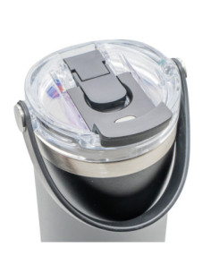 ROB-16883/Negru,Termos cu capac transparent, 900 ml - NEBO 2