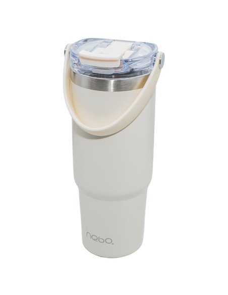 ROB-16883/Alb,Termos cu capac transparent, 900 ml - NEBO