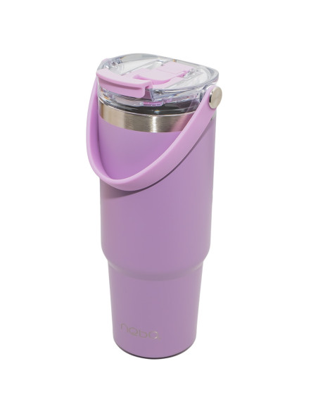 ROB-16883/Mov,Termos cu capac transparent, 900 ml - NEBO