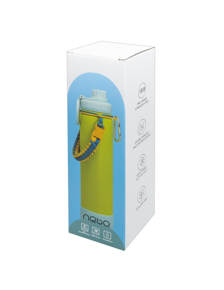 ROB-16882/Albastru,Termos cu suport magnetic pentru telefon, 750 ml - NEBO
