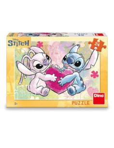 ROB-351813,Puzzle 24 piese, Stitch: Love story - DINO TOYS 2