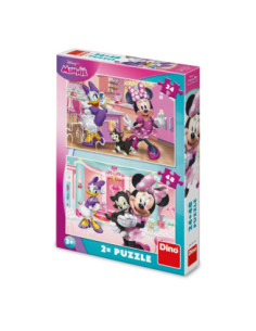ROB-361119,Puzzle 24+48 piese, Minnie & Figaro - DINO TOYS