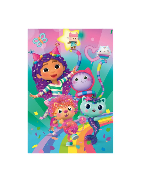 ROB-361126,Puzzle 24+48 piese, Gabby: Disco party - DINO TOYS