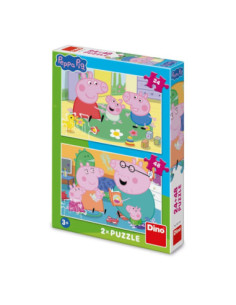 ROB-361140,Puzzle 24+48 piese, Peppa Pig: Acasa - DINO TOYS