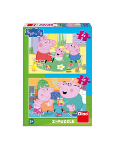 ROB-361140,Puzzle 24+48 piese, Peppa Pig: Acasa - DINO TOYS 2