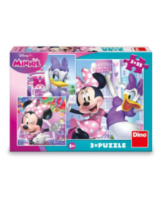 ROB-335455,Puzzle 3x55 piese, Minnie & Daisy - DINO TOYS 2