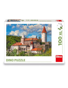 ROB-343597,Puzzle 100 piese, XL, Castelul Krivoklat - DINO TOYS 2