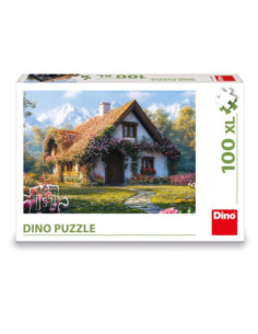 ROB-343603,Puzzle 100 piese, XL, Cabana din vale - DINO TOYS 2