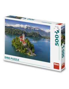 ROB-502901,Puzzle 500 piese, Lacul Bled - DINO TOYS