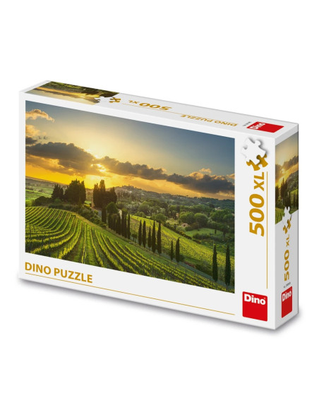 ROB-514140,Puzzle 500 piese, XL, Podgoria Maremma - DINO TOYS