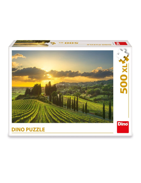 ROB-514140,Puzzle 500 piese, XL, Podgoria Maremma - DINO TOYS