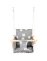 ROB-19539,Leagan pentru copii, din lemn + material textil - ROBENTOYS