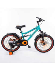 P-136-20/Turcoaz,Bicicleta copii, suspensie dubla, nr. 20