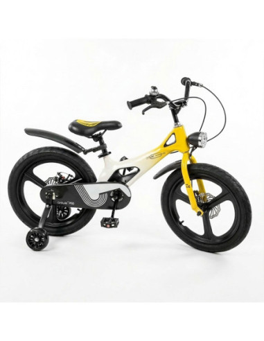 ROB-9812-18/Galben,Bicicleta copii, cadru magneziu, nr. 18