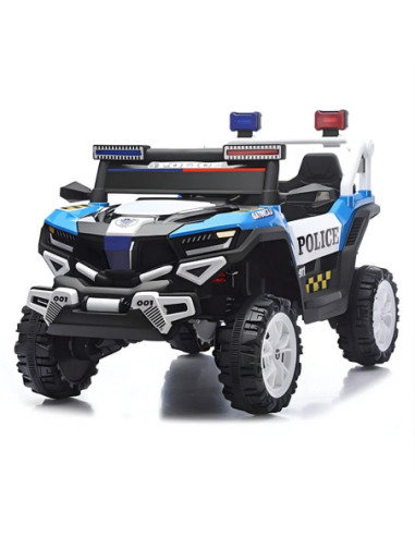ROB-928/Albastru,Jeep politie, cu acumulator