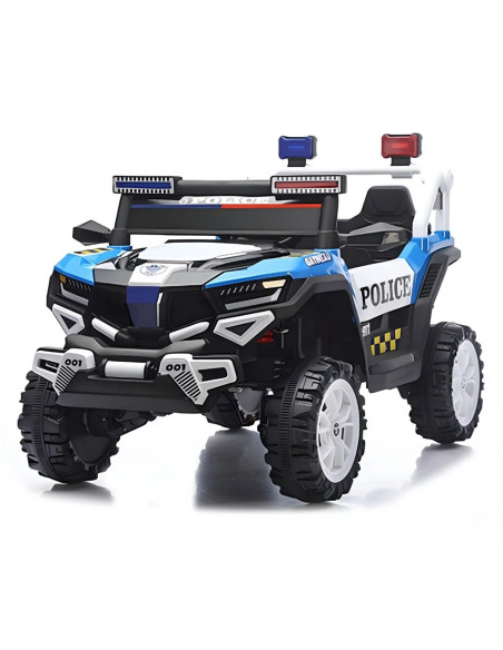 ROB-928/Albastru,Jeep politie, cu acumulator