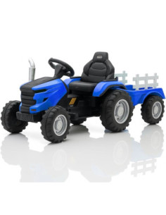 ROB-6603/Albastru,Tractor cu acumulator + remorca