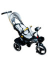 BXT-120/Gri,Tricicleta cu pedale, maner si parasolar