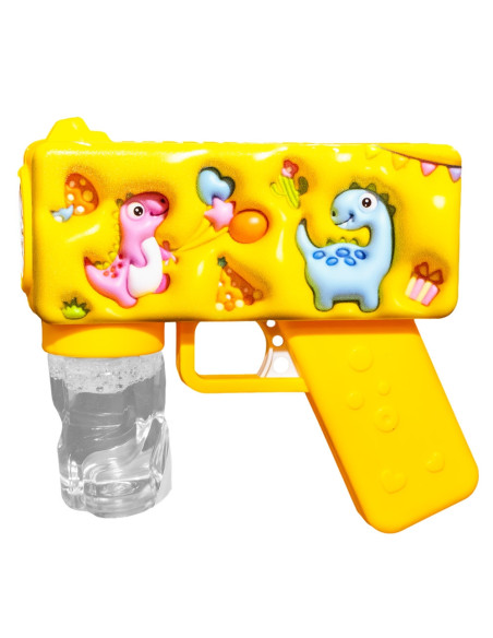 ROB-676-D,Pistol baloane de sapun, cu baterii, Dinozauri