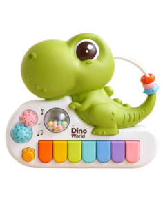 ROB-8891B/Verde,Orga pentru bebelusi, Dinozaur, cu baterii 2