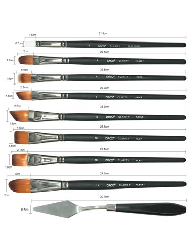 Pensule Set 15+1 Clarity Daco Pn2915