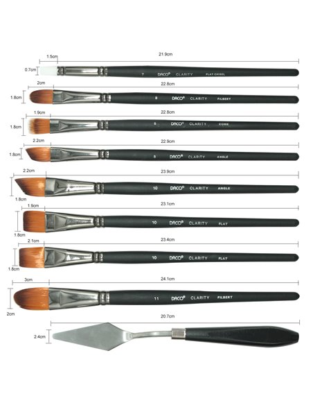 Pensule Set 15+1 Clarity Daco Pn2915