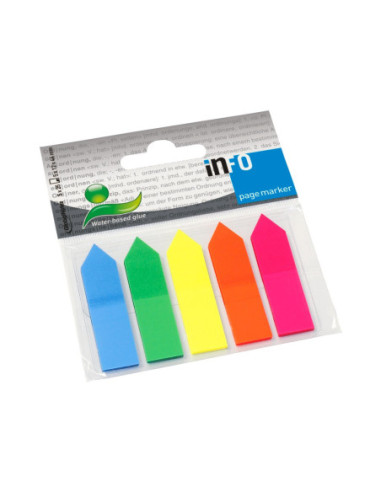 SD-4547-12,PageMarker sageata 5 x 12 x 44 mm multicolor - Set 12