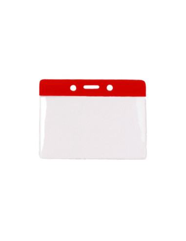SD-2880/ROSU-100,Portecuson orizontal cu banda color ROSU - Set 100