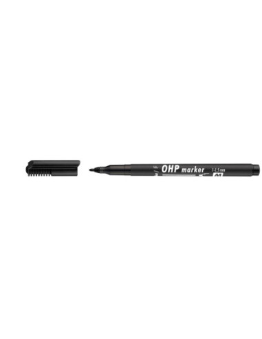 SD-MKO033/NEGRU-12,Marker OHP M permanent ICO 1-1.5 mm NEGRU - Set 12