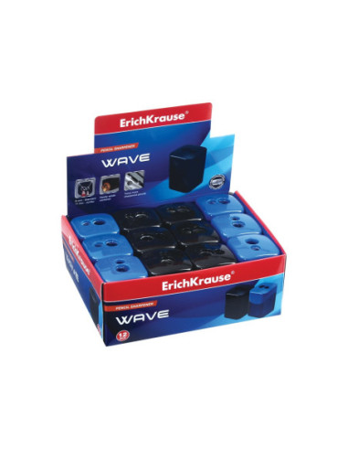 SD-CRE038-12,Ascutitoare plastic cu rezervor dubla Wave EK - Set 12