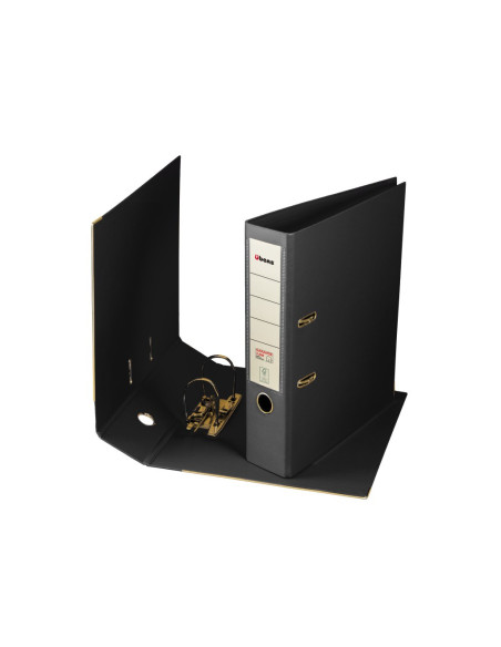 SD-BIB216/NEGRU-20,Biblioraft A4 80 mm PP/PP FSC Ubers NEGRU - Set 20
